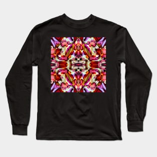 Trippy Flower Design Long Sleeve T-Shirt